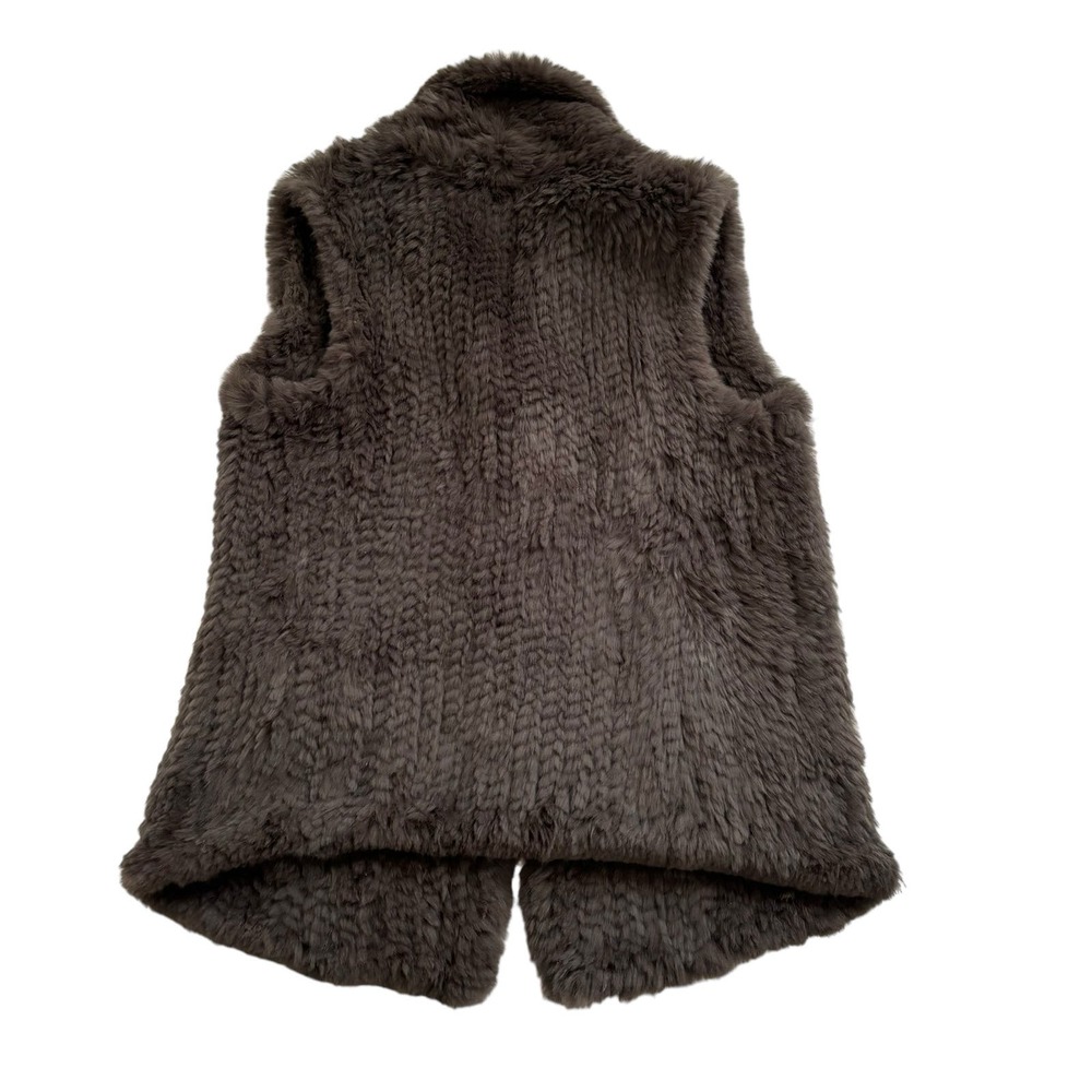 REVOLVE JUNE CORDED RABBIT FUR VEST WITH POCKETS SIZE XS/s - Picture 3 of 15